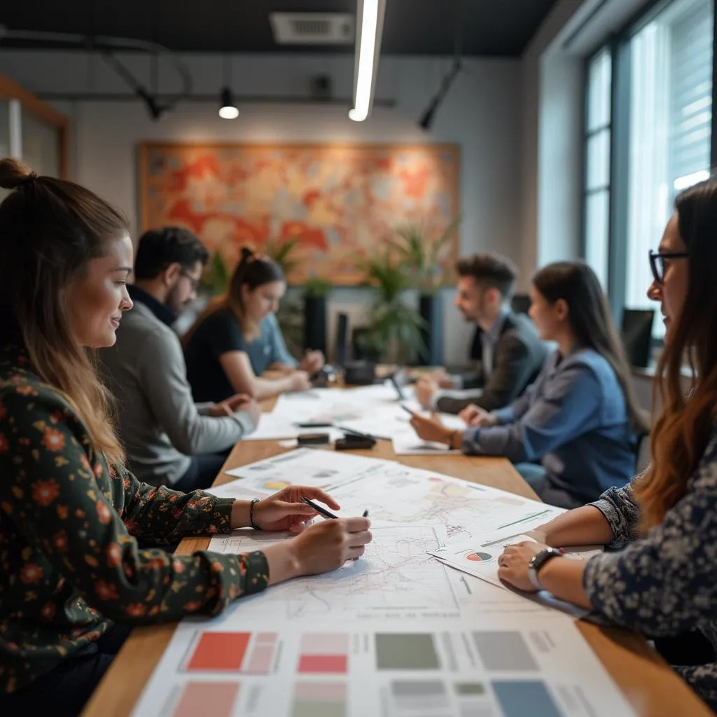 Clase de diseño UX/UI con estudiantes